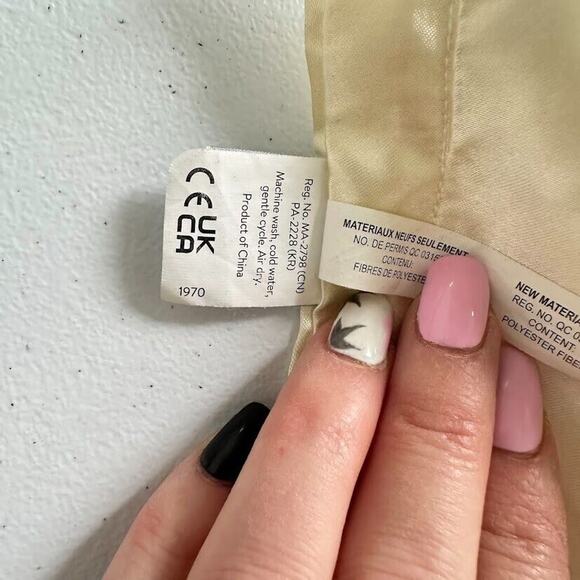 Mary Meyer Baby Lamb Lovey Security Blanket Cream Plush Satin Trim Ivory Cream - Picture 8 of 9